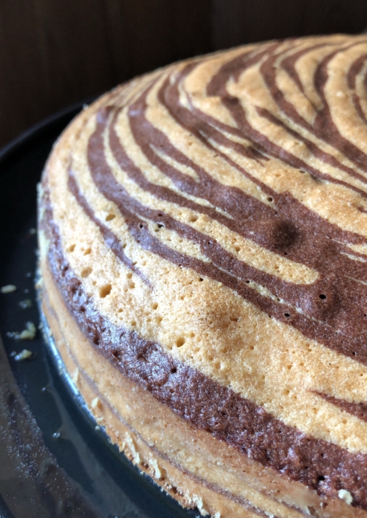 Zebrakuchen gebacken